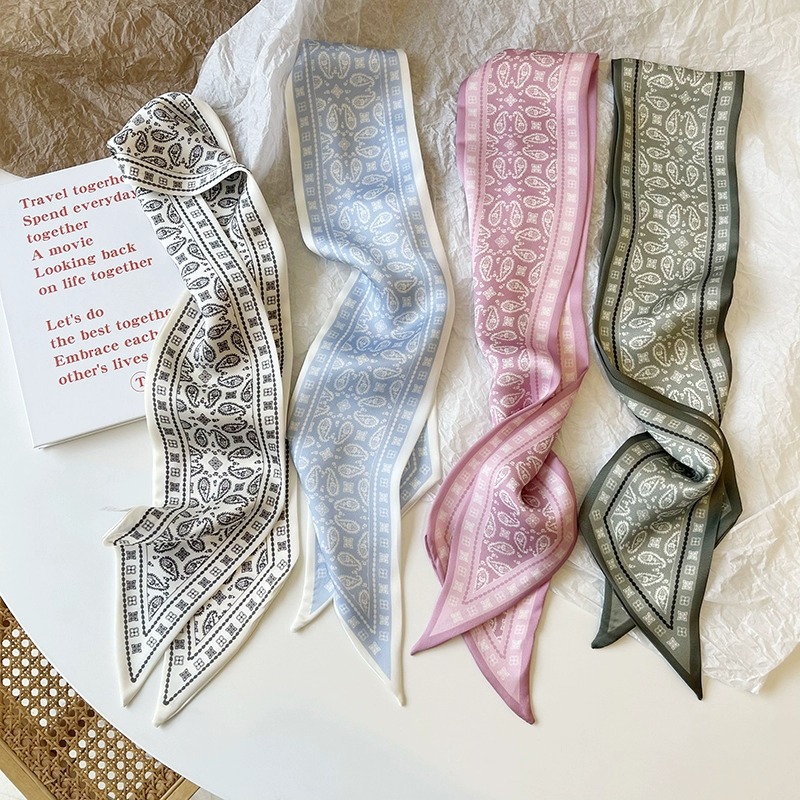 Women'S Accessories For Neck - مجموعة سلسلة الحرير وشاح من الساتان
