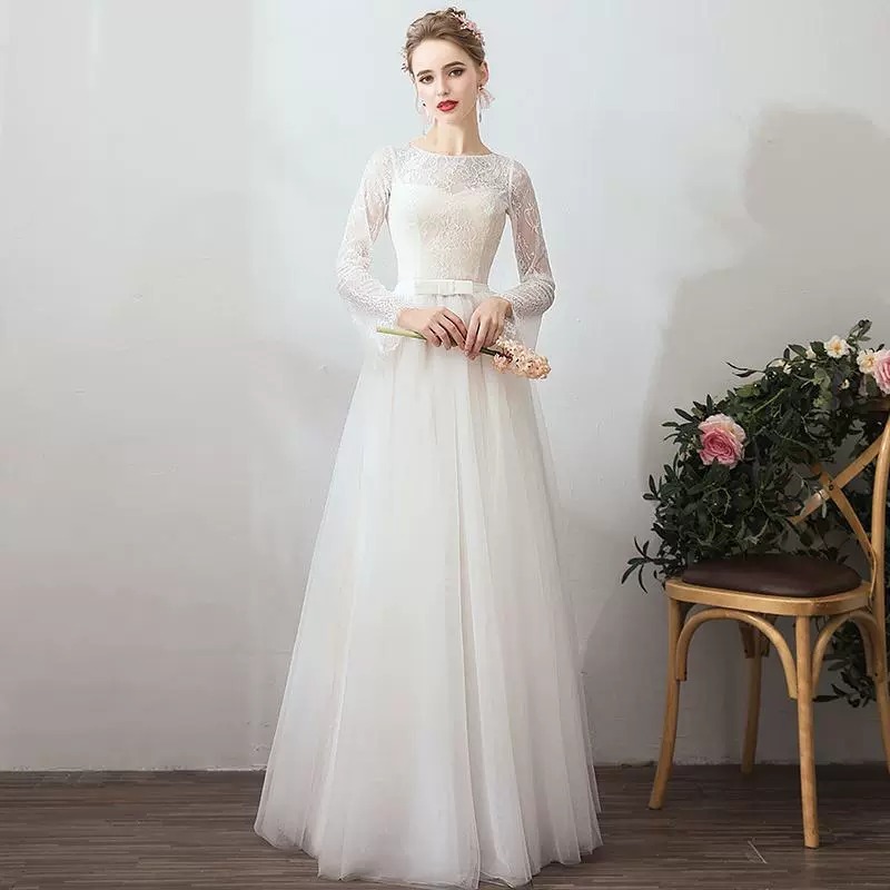 Women'S Accessories For Neck - فستان زفاف جديد لعام 2026 بأكمام