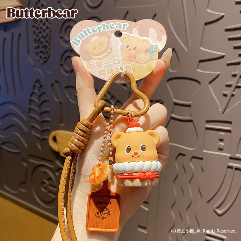 Butter Yellow Women'S Accessories - الكرتون زبدة الدب الذواقة المفاتيح لطيف