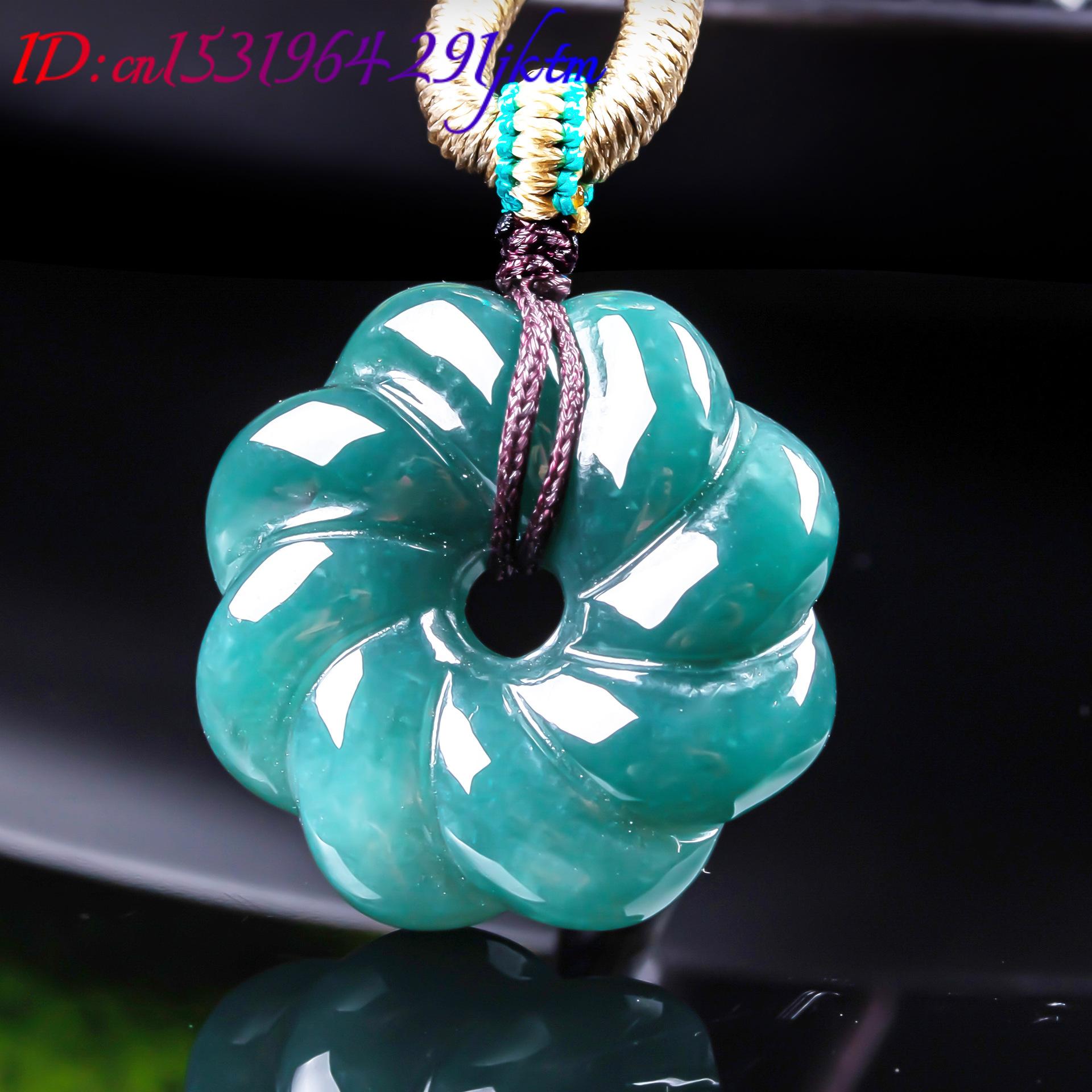 قلادة زهرة من اليشم البورمي ال - مراجعة Women Accessories Products وسعره