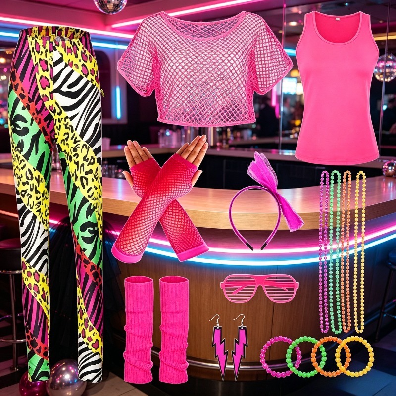 ملابس وإكسسوارات رياضية براقة  - مراجعة Women'S Accessories In The 80S وسعره