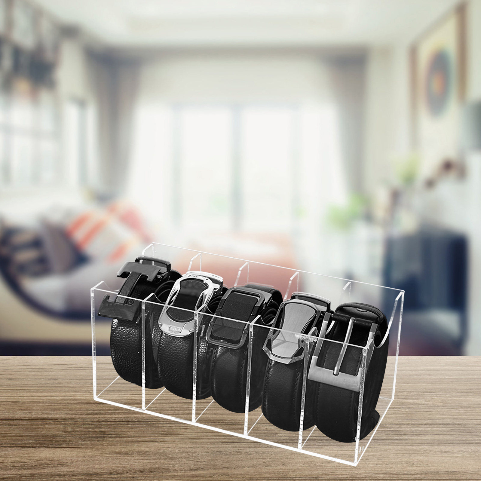صندوق تخزين أكريليك شفاف بـ 5  - مراجعة Women Accessories Organizer وسعره
