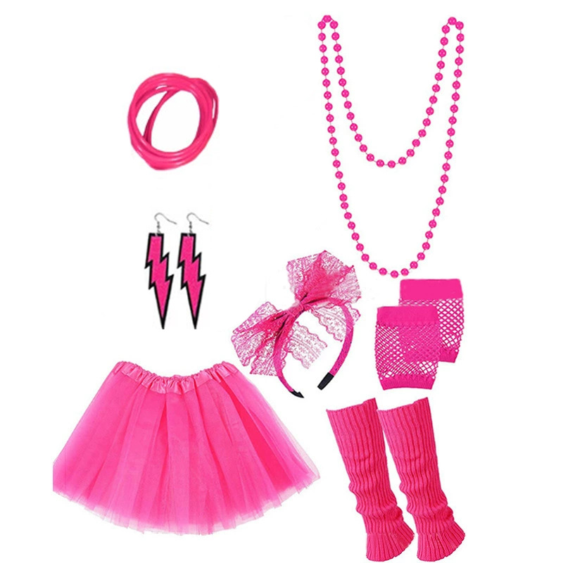 مجموعة إكسسوارات حفلات التنكر  - مراجعة Women'S Accessories In The 80S وسعره