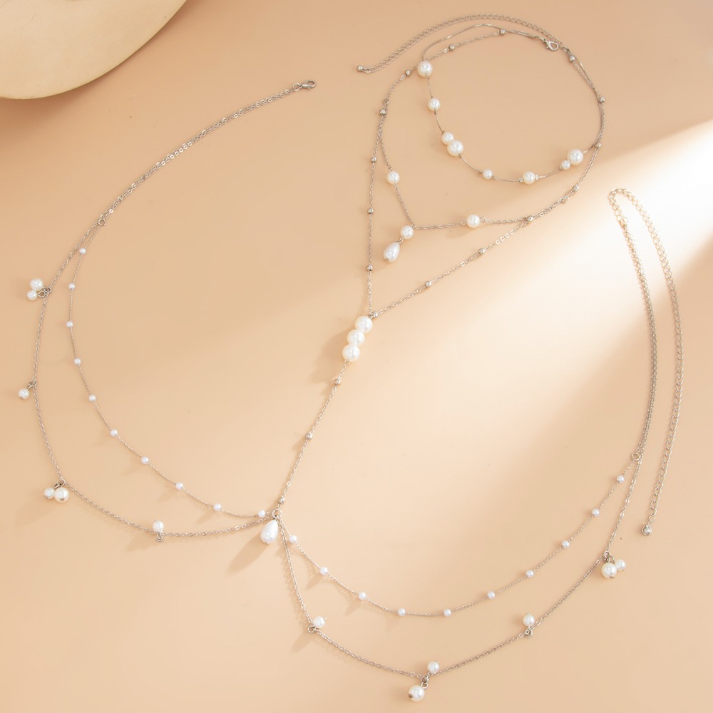 سلسلة صدر وبطن متعددة الطبقات  - مراجعة Layered Necklace Set وسعره