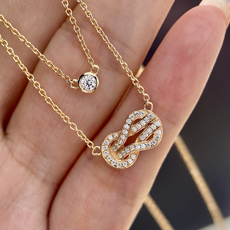 سلسلة تشوكر نسائية مزدوجة الطب - مراجعة Layered Necklace Set وسعره