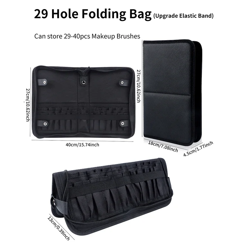 29/23 ثقوب طوي فرشاة للمكياج ح - مراجعة Women Accessories Pouch وسعره