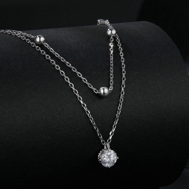 قلادة مويسانيت من باموير U بوز - مراجعة Layered Necklace Set وسعره