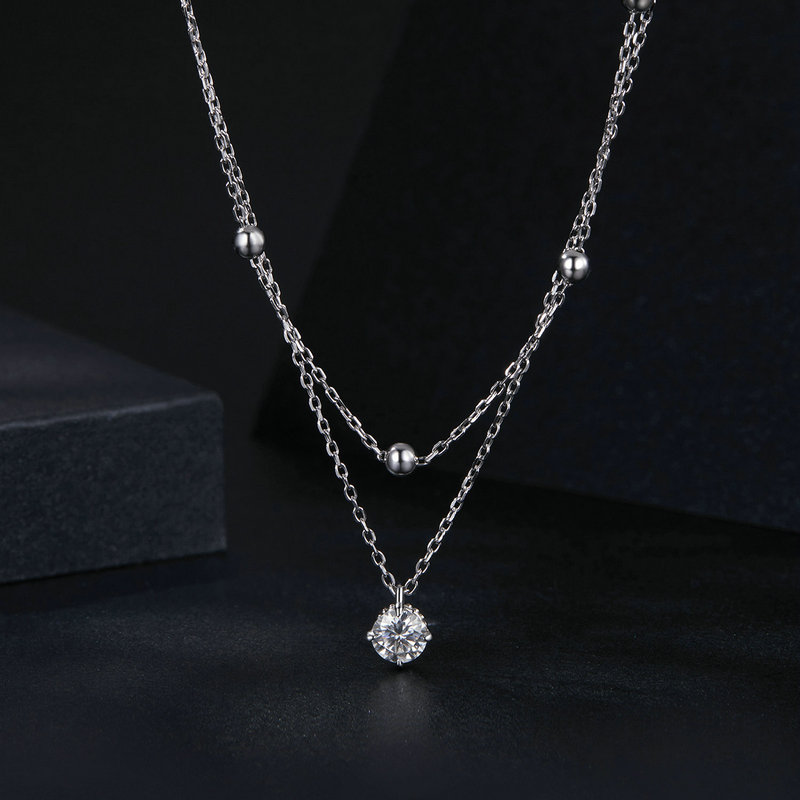 قلادة مويسانيت من باموير U بوز - مراجعة Layered Necklace Set وسعره