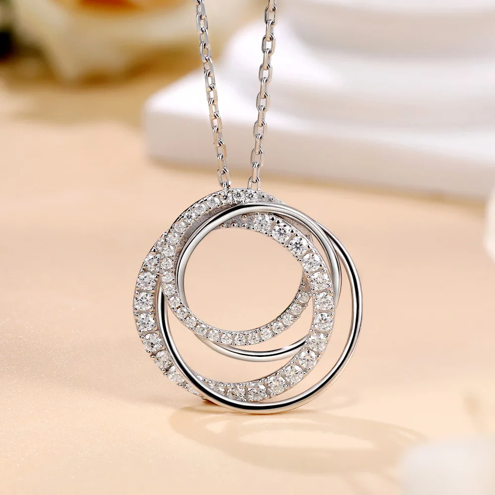 M-JAJA Moissanite Pendant Neck - مراجعة Layered Necklace Set وسعره