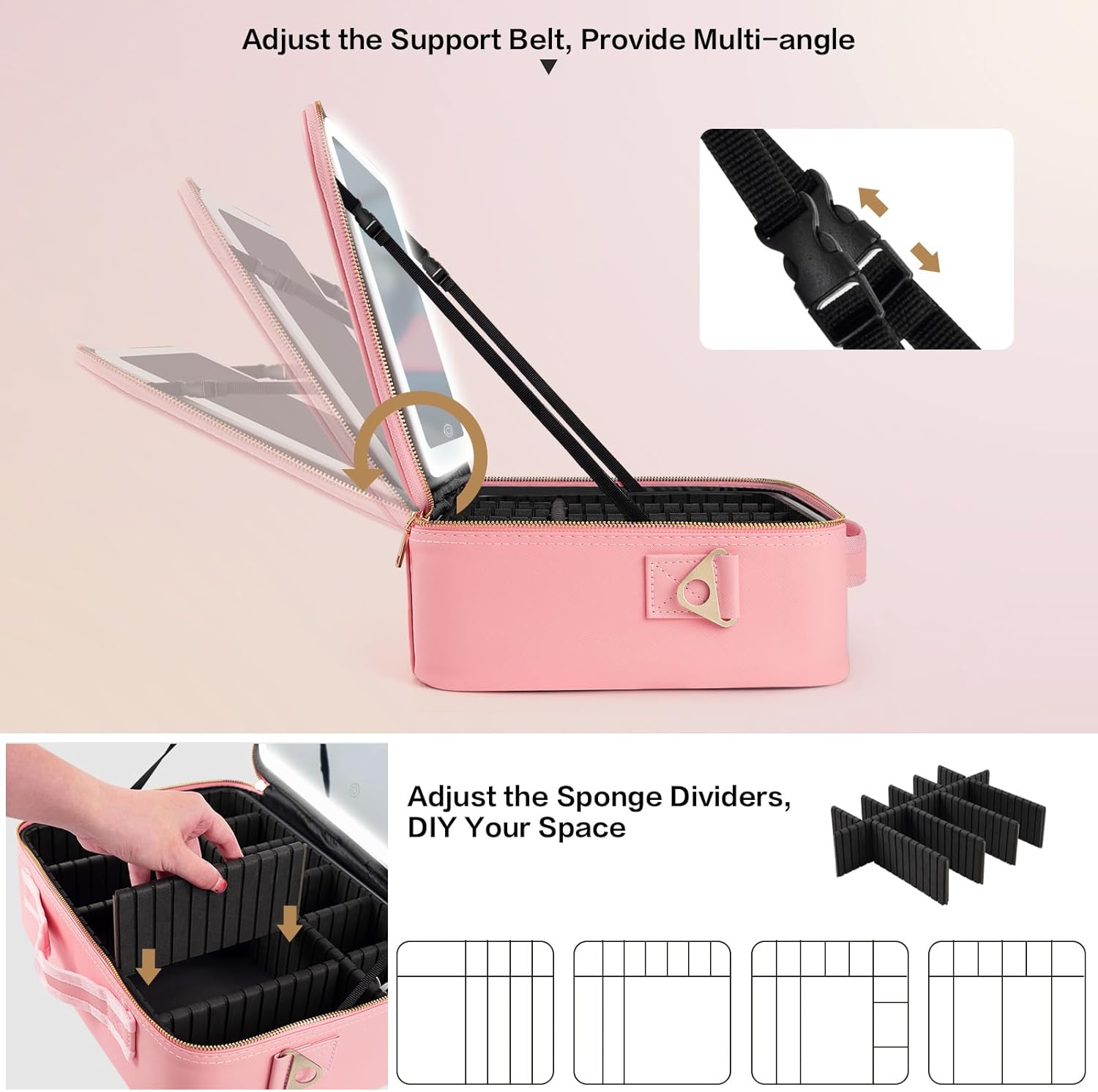حقيبة مكياج كبيرة السعة 15''×1 - مراجعة Women Accessories Organizer وسعره